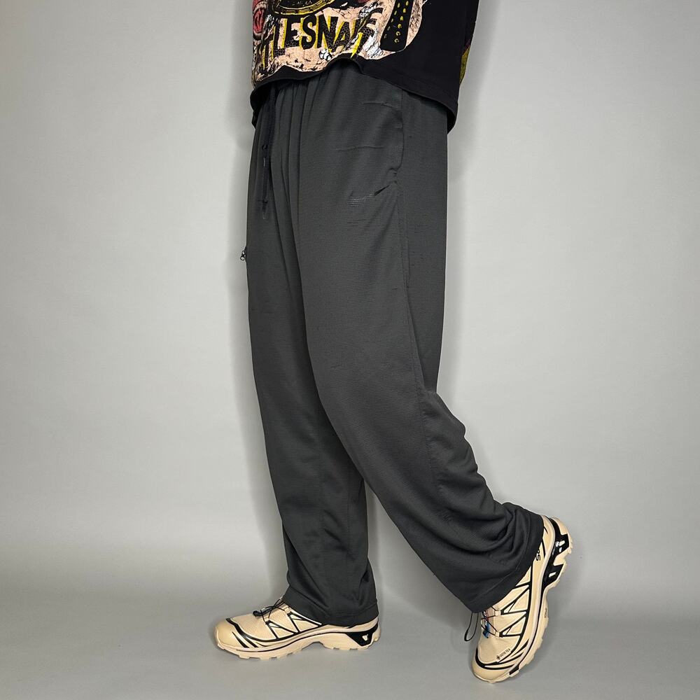 Vintage Y2K Nike Sweatpants Mens XL Baggy Wide Leg Dark Grey Subtle Swoosh